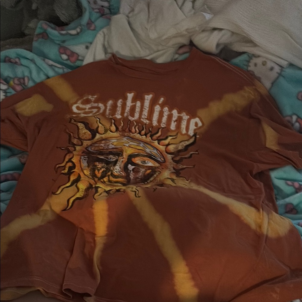 Vibrant Tie-Dye T-Shirt in Orange and Yellow